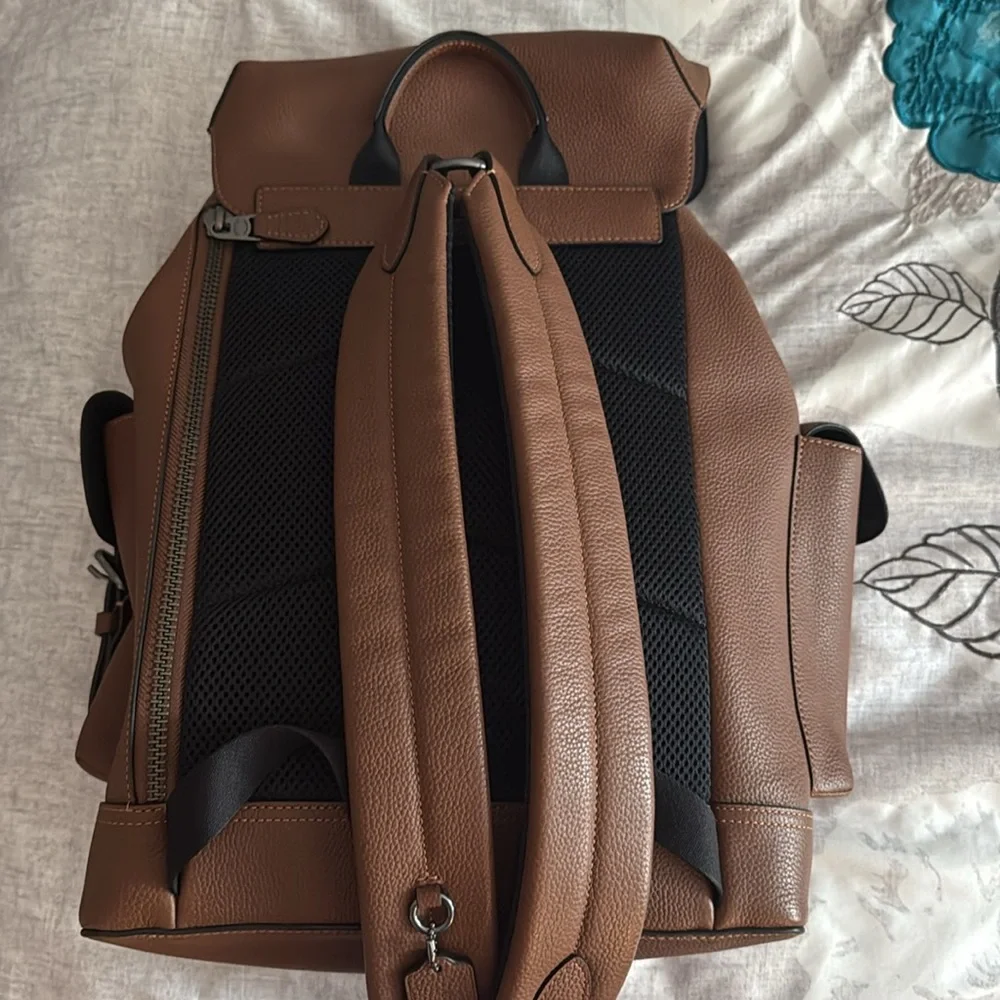 Authentic Leather Coach Backpack - Picture 2 of 3